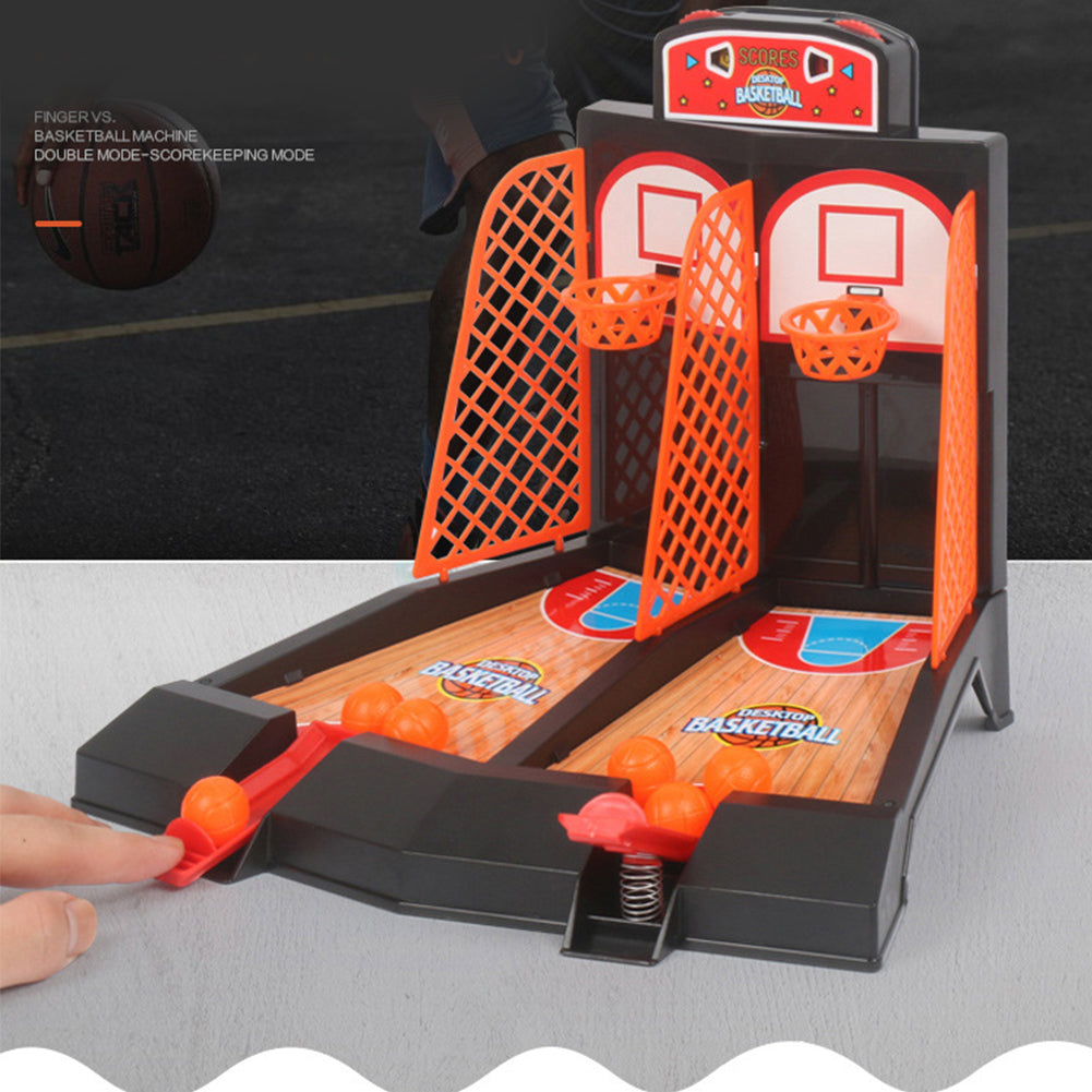 Shulemin Mini Basketball Table Play Toys Kit Family Sport Game Home Basket Balls Gift Random Color