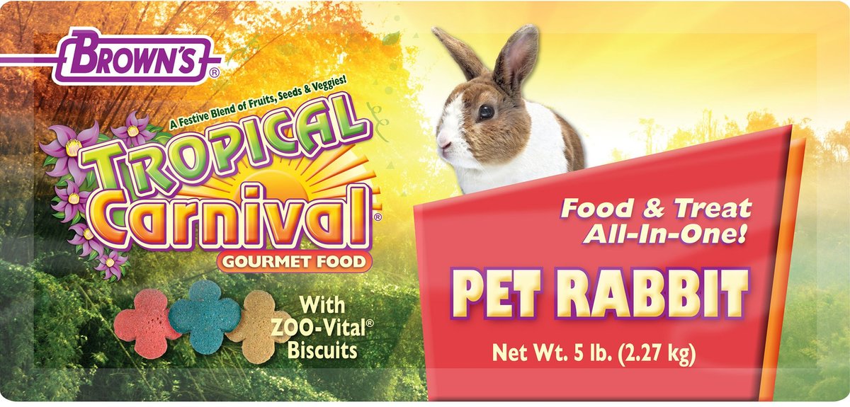 Brown's Tropical Carnival Gourmet Rabbit Food