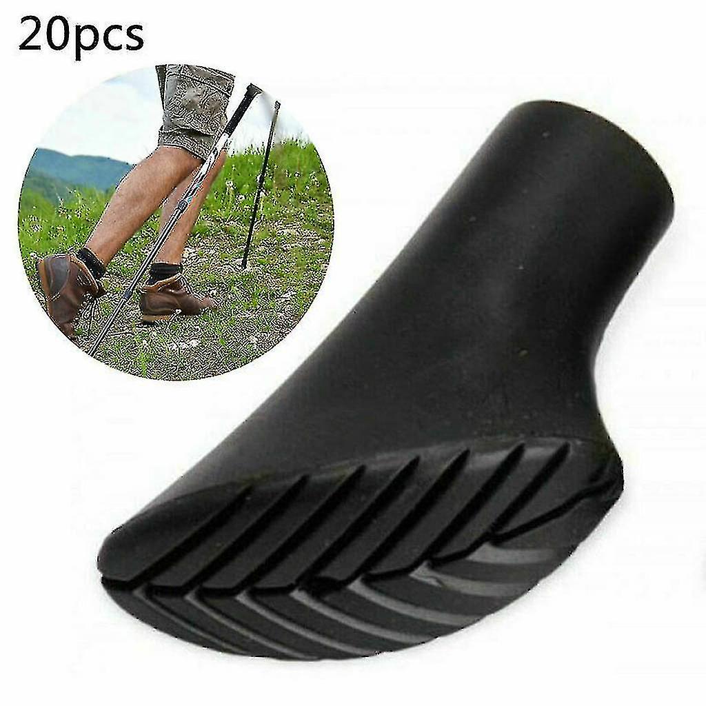 20 Pcs/10 Pair Bitumen Rubber Bumpers X-4gt For All Common Nordic Walking Poles - Trekking Poles