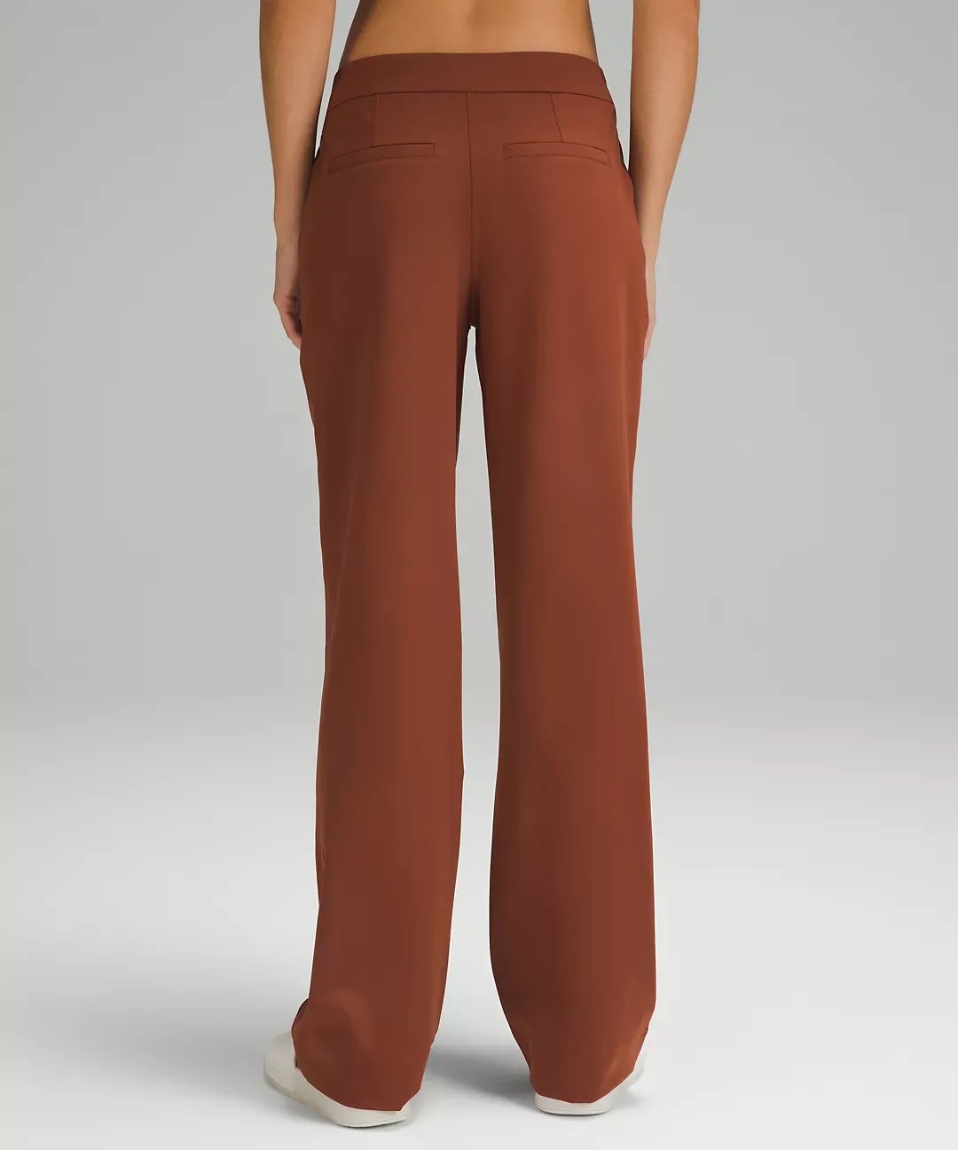 Full Length Straight-Leg Mid-Rise Pant