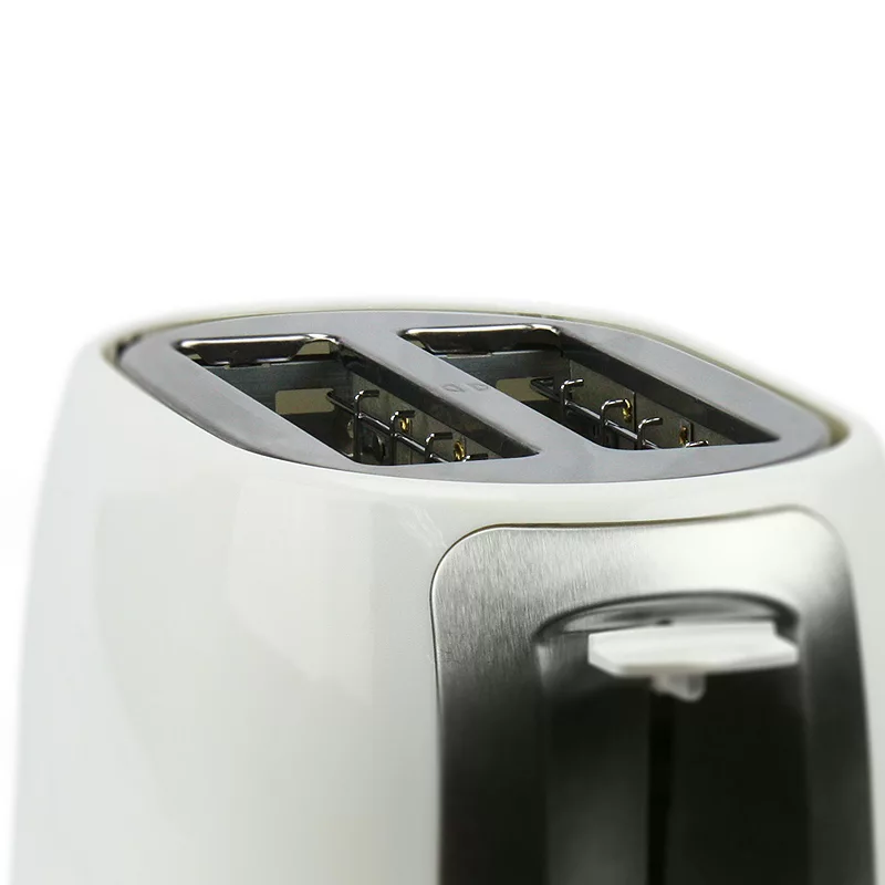 Brentwood 2 Slice Cool Touch Toaster in White and Stainless Steel