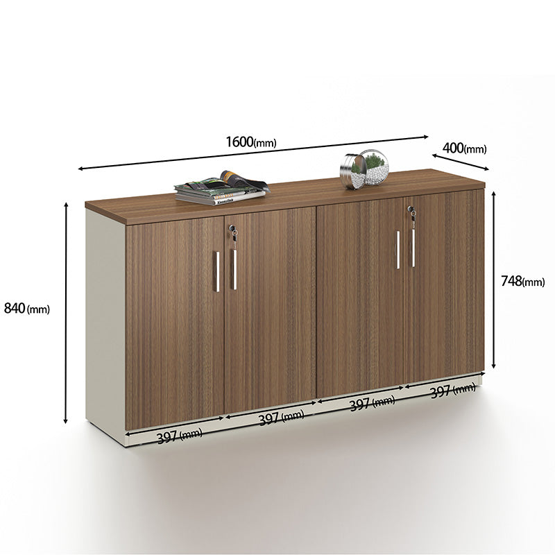 ANDERSON Credenza Cabinet 160cm - Australian Gold Oak & Beige