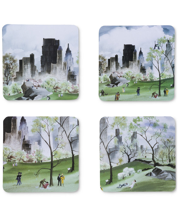 The Metropolitan Museum of Art 4-Pc. Dehn Spring in Central Park Coaster Set