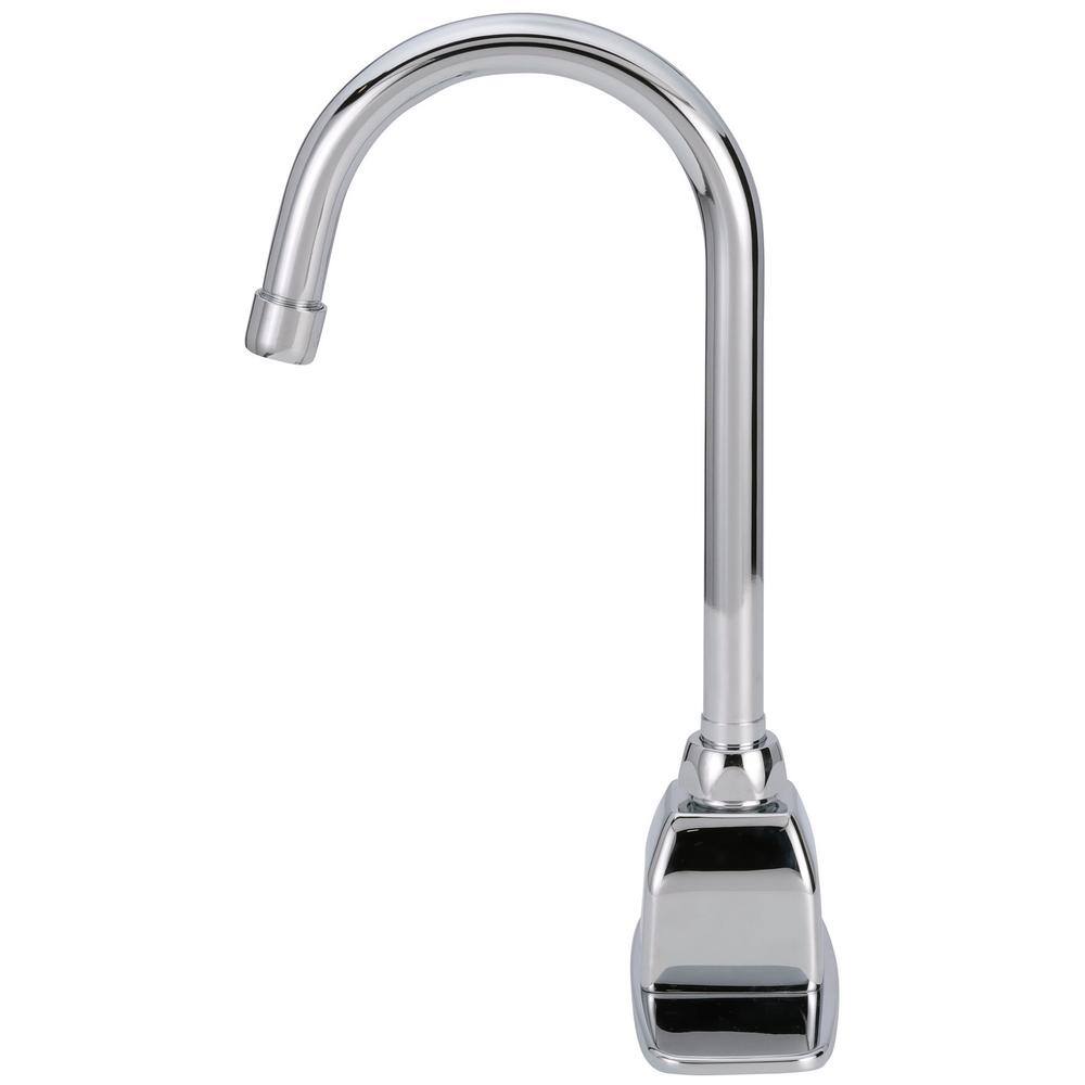 Zurn AquaSense Hardwired Touchless Single Hole Gooseneck Bathroom Faucet with 0.5 GPM Aerator in Chrome Z6920-XL.0010