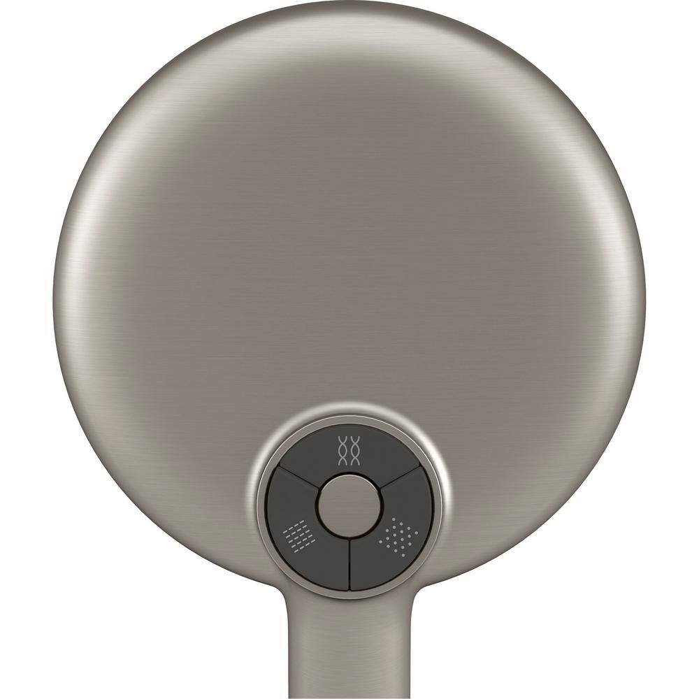 KOHLER Statement 3-Spray Patterns with 1.75 GPM 5.125 in. Wall Mount Handheld Shower Head in Vibrant Brushed Nickel 26282-G-BN