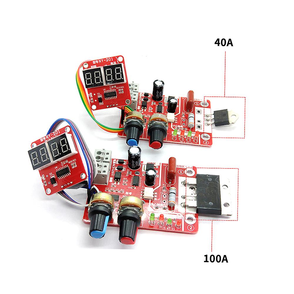 100a Spot Welding Machine Control Board Adjustable Time Current Digital Display Welder Transformer Controller Board