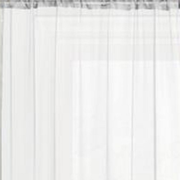 Ramallah Trading Celine Sheer 55 X 90 In Rod Pocket Curtain Panel 55 X 90 White