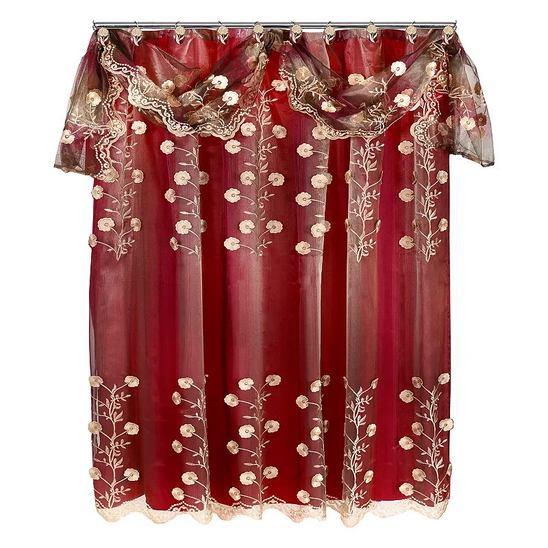 Popular Bath Ombre Rose Burg Shower Curtain