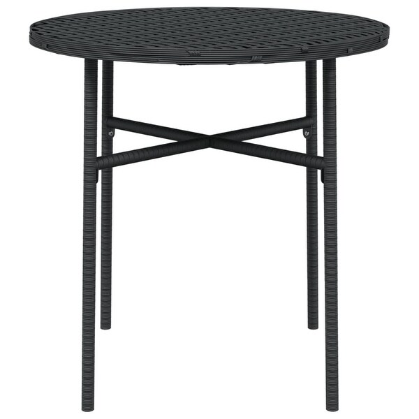 vidaXL Tea Table Black/Brown/Gray17.7