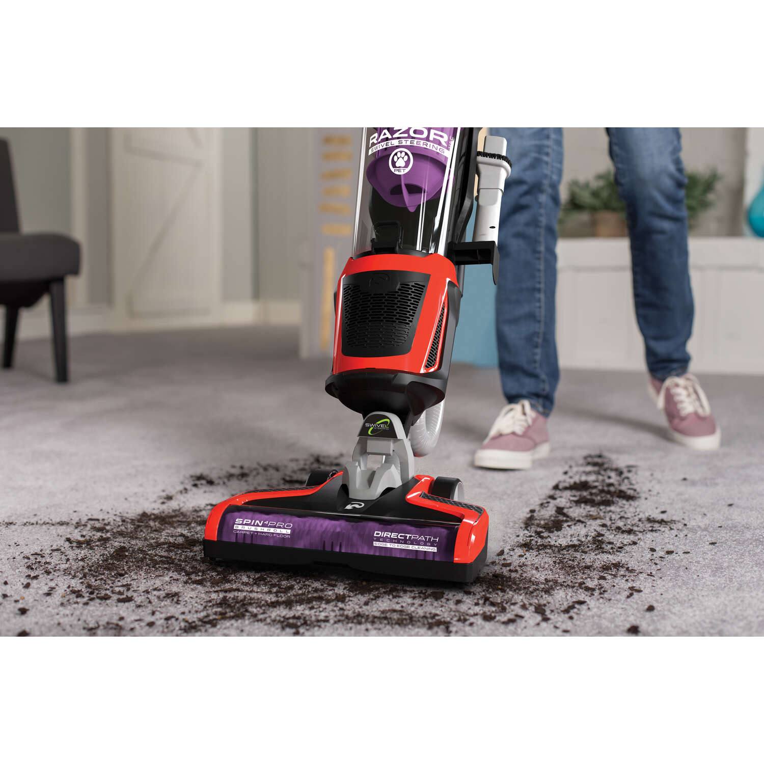 Dirt Devil Razor Bagless Corded Standard Filter Upright Vacuum