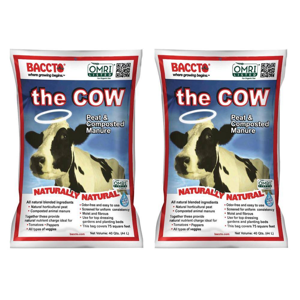 1640 Wholly Cow Horticultural Compost and Manure 40 Qt. (2-Pack) 2 x 1640