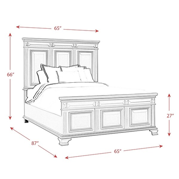 Picket House Furnishings Trent Queen Panel 5PC Bedroom Set - - 22106862