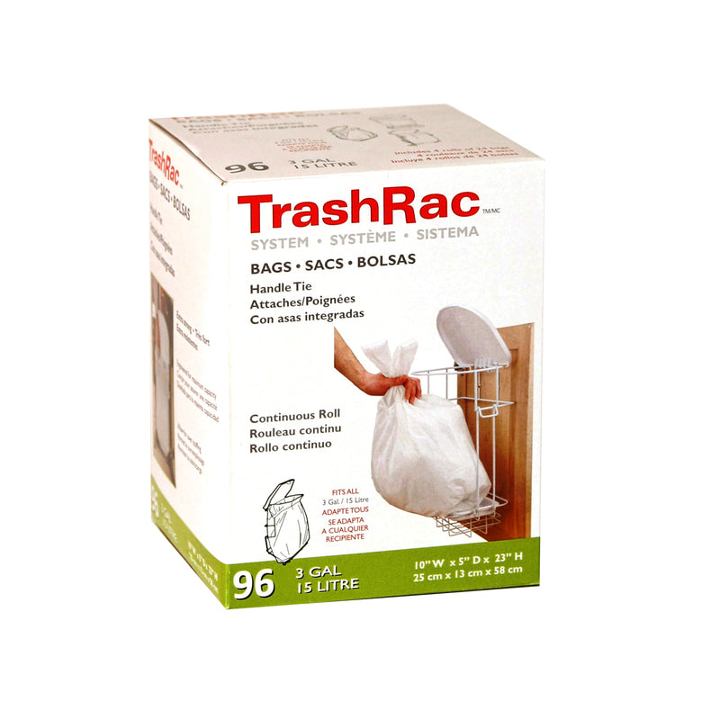 TRASHRAC BAGS 3GAL 96PK