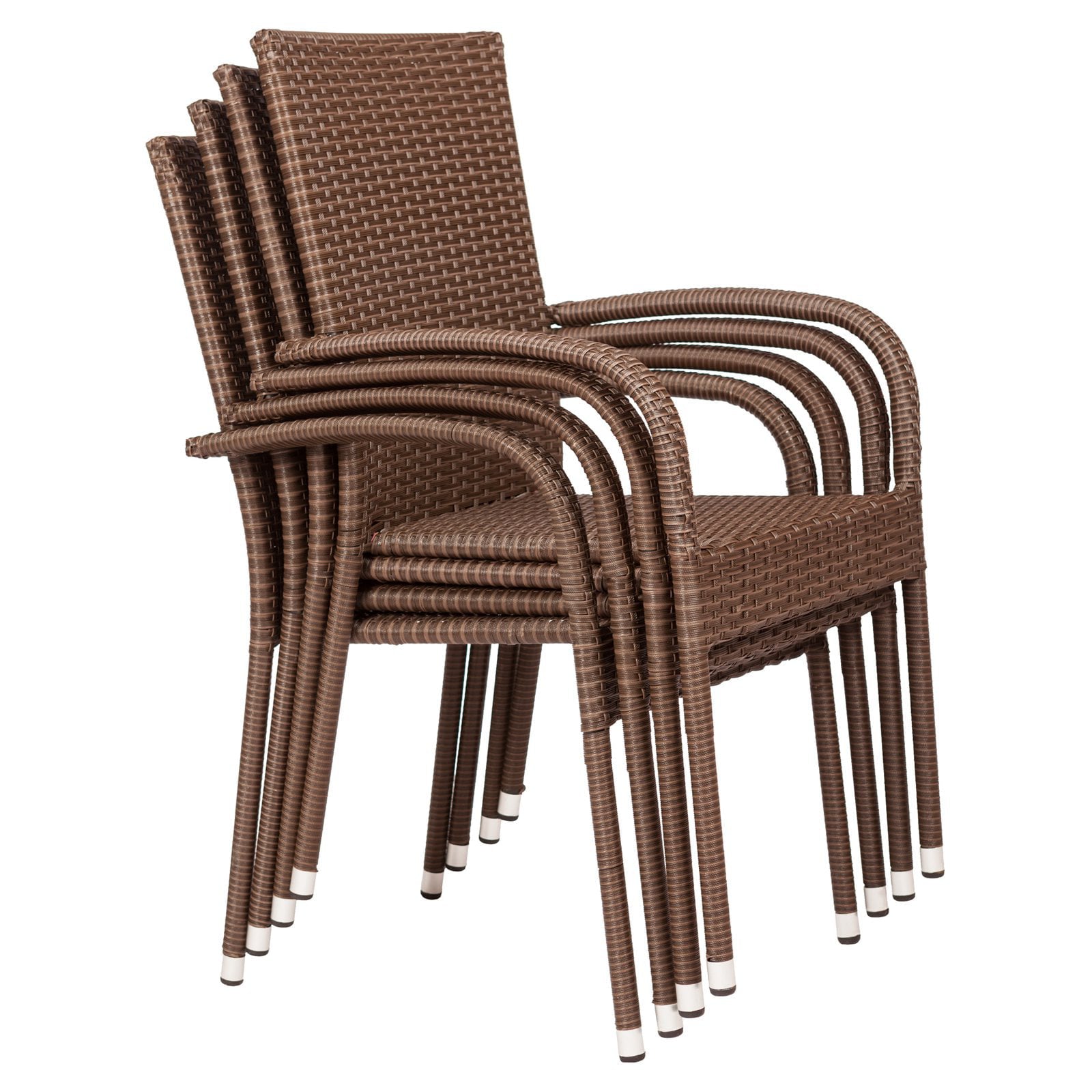 Patio Sense Morgan Outdoor Wicker Chair - Set of 4