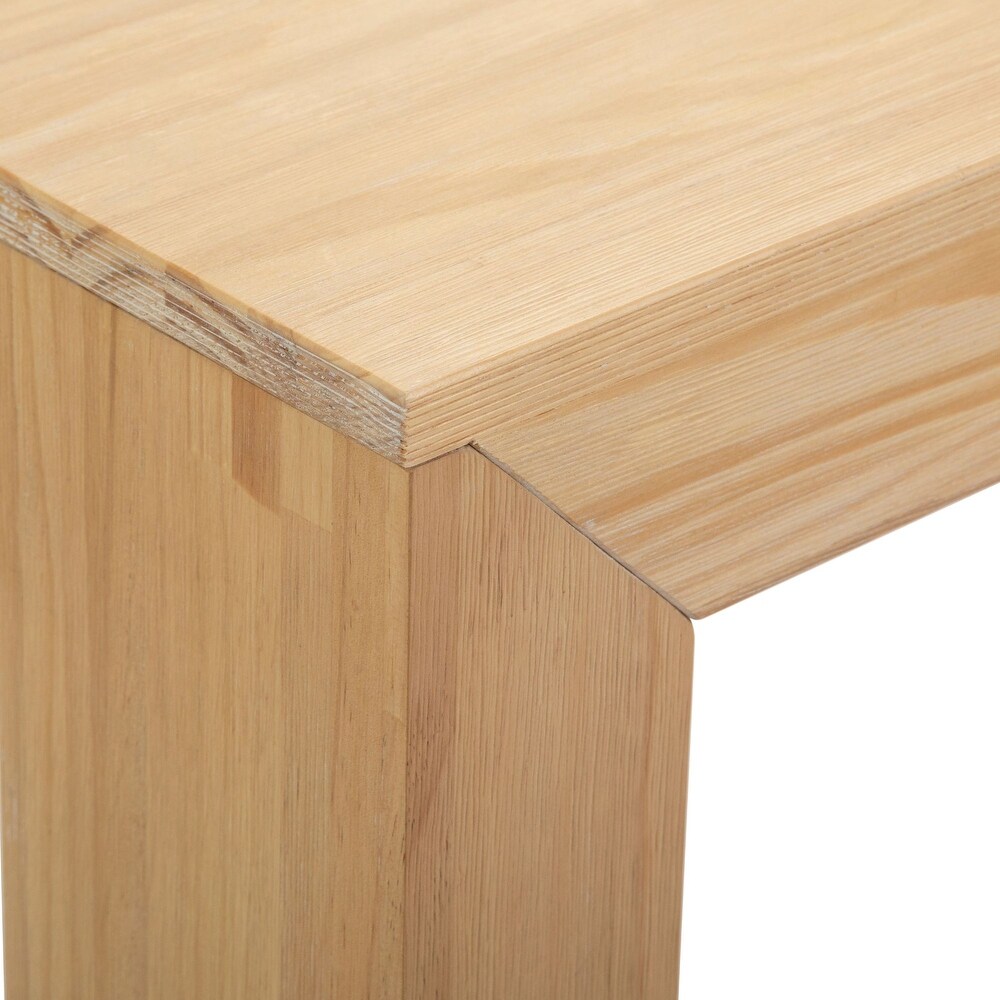 Plank and Beam Modern Rectangular Side Table   25