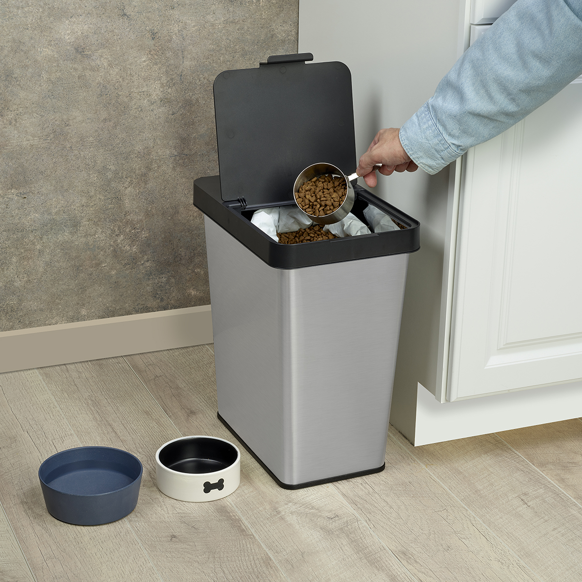 Polder 6 gal Stainless Steel Trash Can