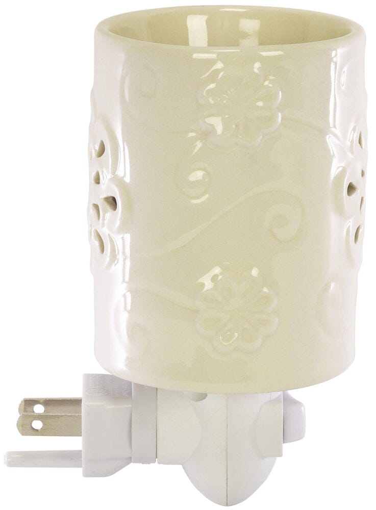 Plug-In Fragrance Wax Melt Warmer (Floral Swirl)