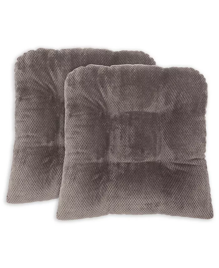 Arlee Home Fashions Delano Set of 2 Chair Pad Seat Cushions