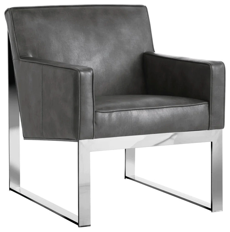 Liana Lounge Chair   Cantina Magnetite   Contemporary   Armchairs And Accent Chairs   by Rustic Home Furniture Deco  Houzz