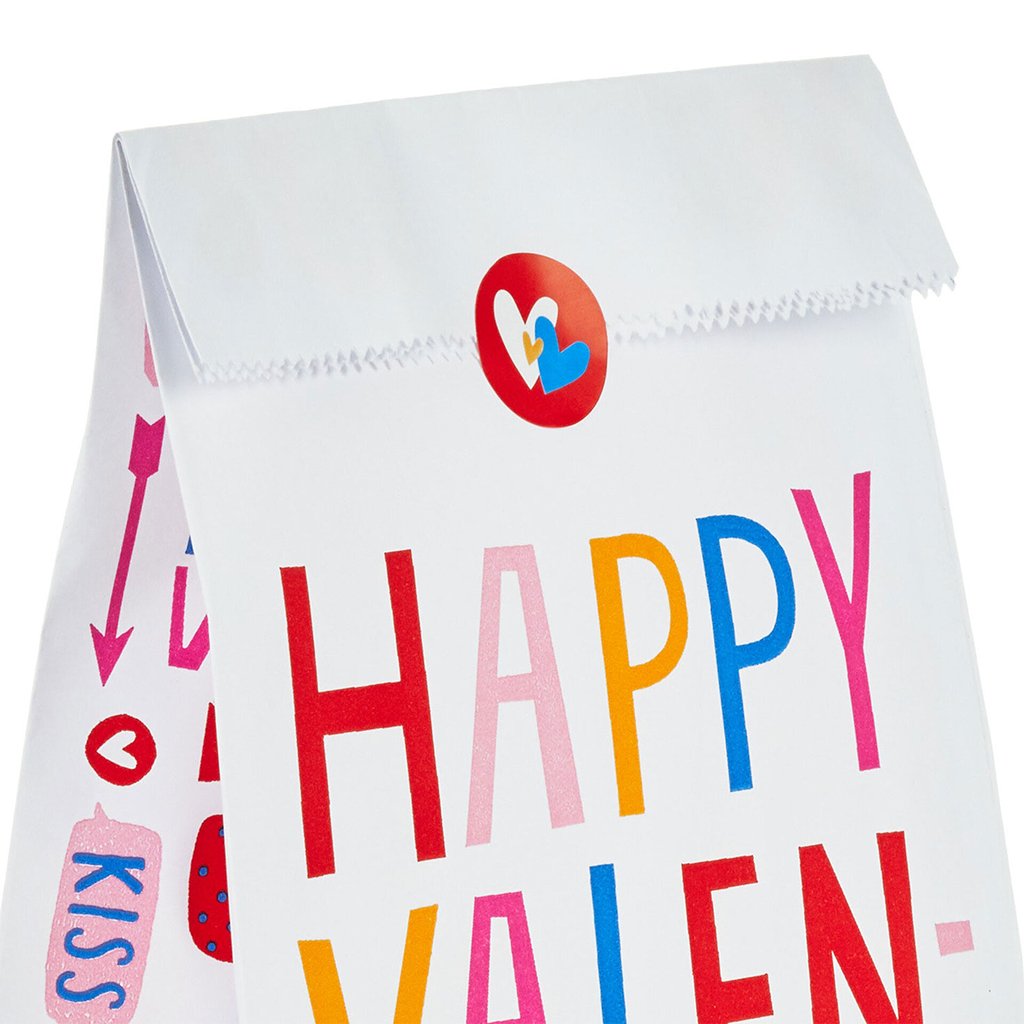 Hallmark  Valentine's Day 12-Pack Assorted Goodie Bags With Stickers