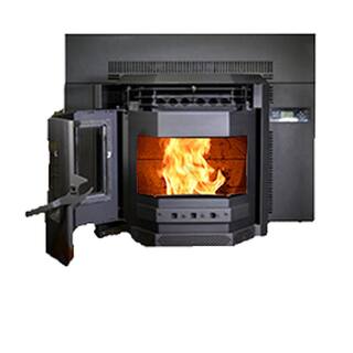 ComfortBilt 50000 BTU 2800 sq. ft. EPA Certified Fireplace Insert Pellet Stove with 47 lbs. Hopper with SS Door Trim HP22i-SS