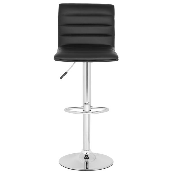 SAFAVIEH Arissa Black Adjustable 24-30-inch Swivel Bar Stool - 15.4