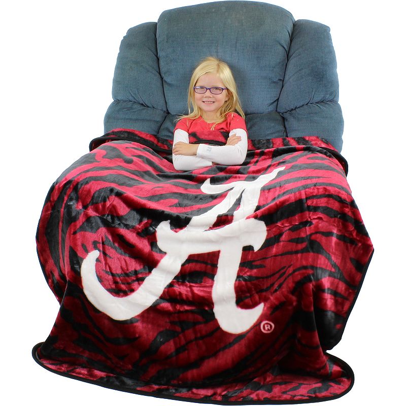 NCAA Alabama Crimson Tide Soft Raschel Throw Blanket