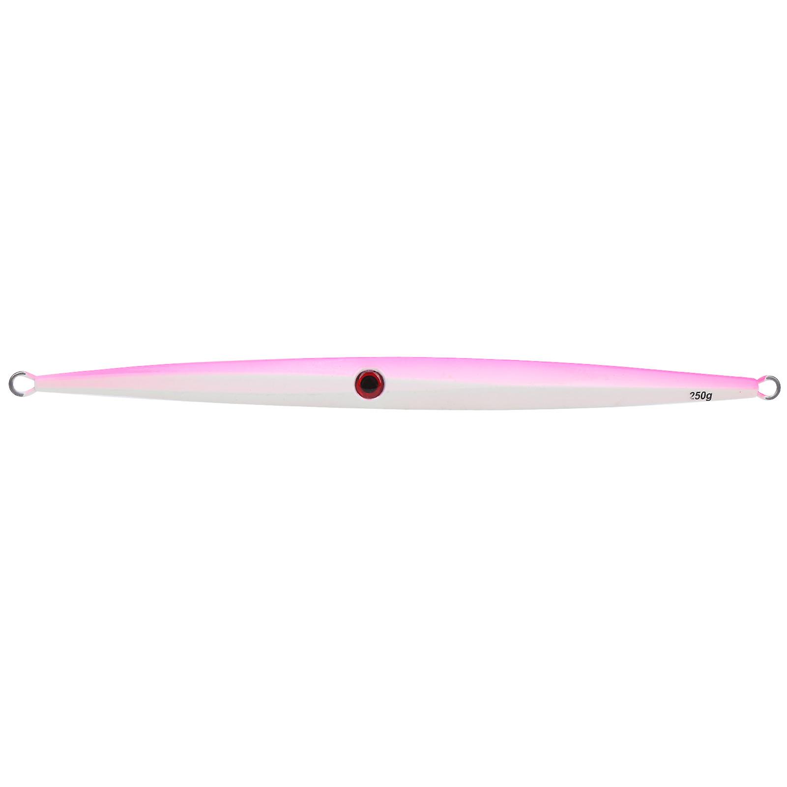 Metal Artificial Simulation Fishing Lure Casting Slow Jigging Fast Sinking Bait Tacklewhite Pink