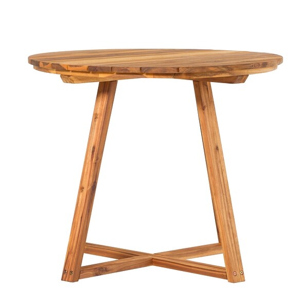 Middlebrook 36inch Round Solid Wood Patio Dining Table