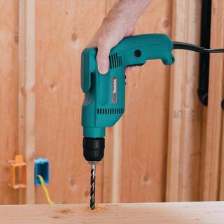 Makita 4.9 Amp 38 in. Corded Low Noise (79dB) Variable Speed Drill with Keyless Chuck and Hard Case 6408K