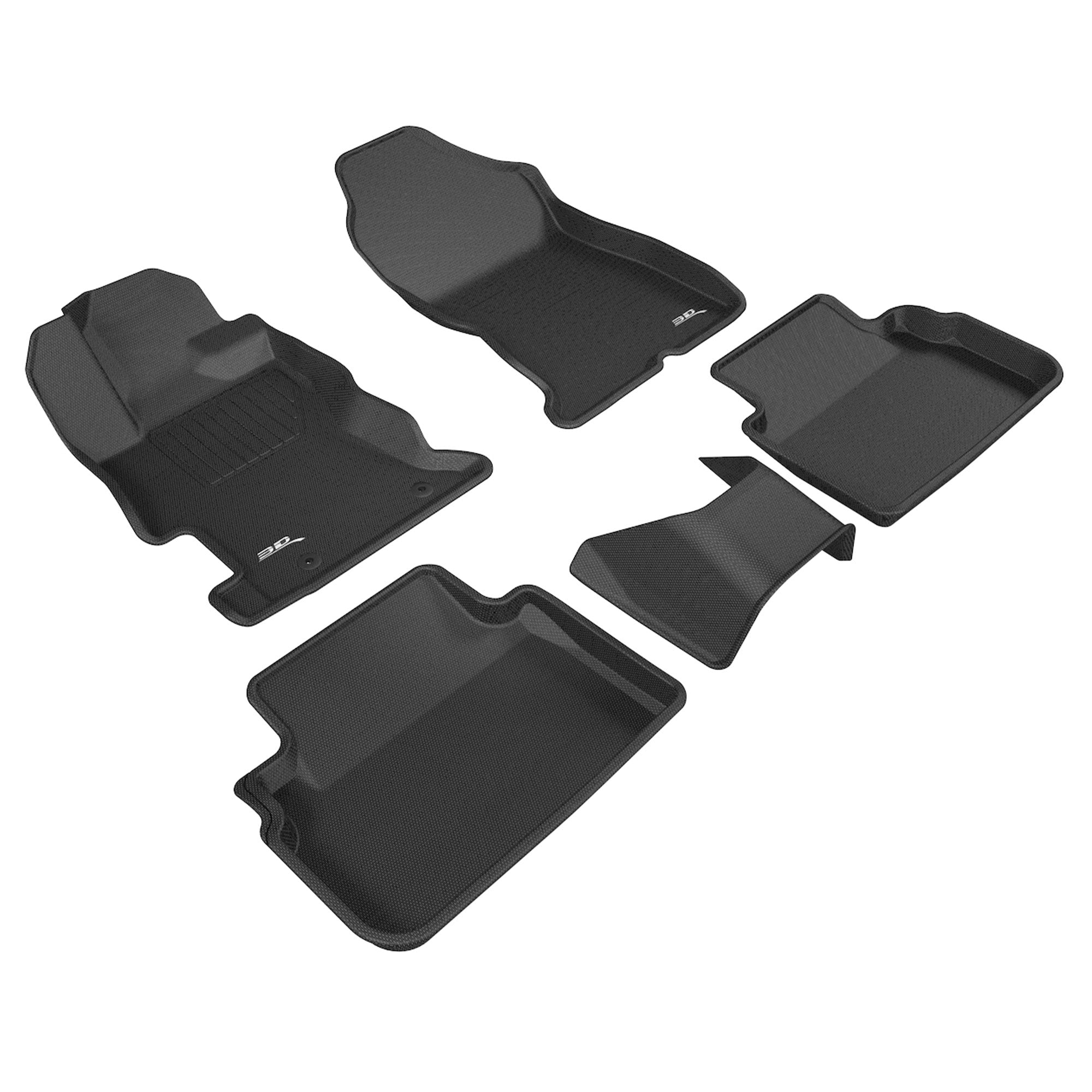 3D MAXpider Kagu Series 1st & 2nd Row Floor Liners, Subarau Impreza & Crosstrek