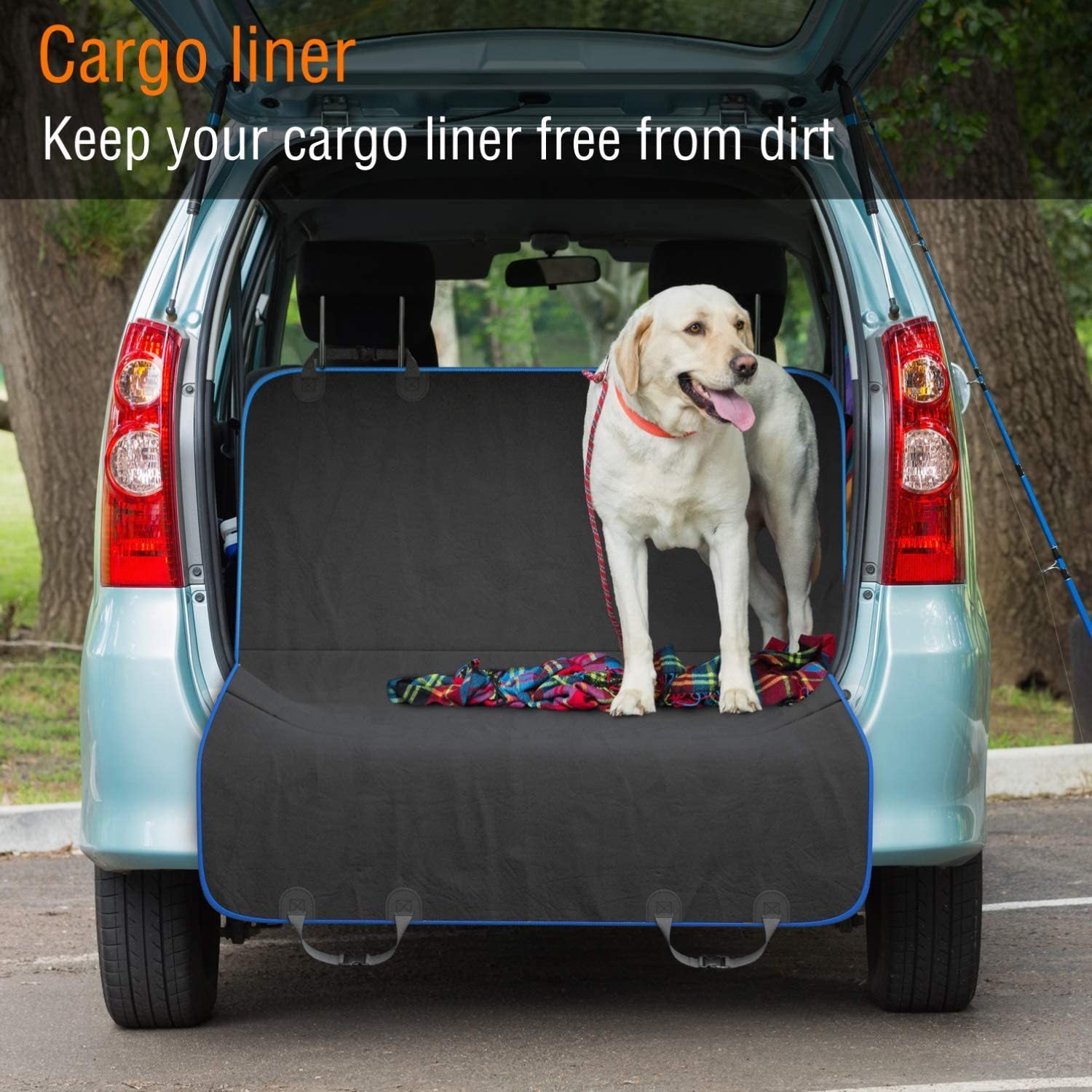 Dog Car Seat Cover for Back Seat， Waterproof Scratchproof Nonslip Hammock for Dogs Backseat Protection， Pet Seat Covers for Cars， Trucks and SUVs