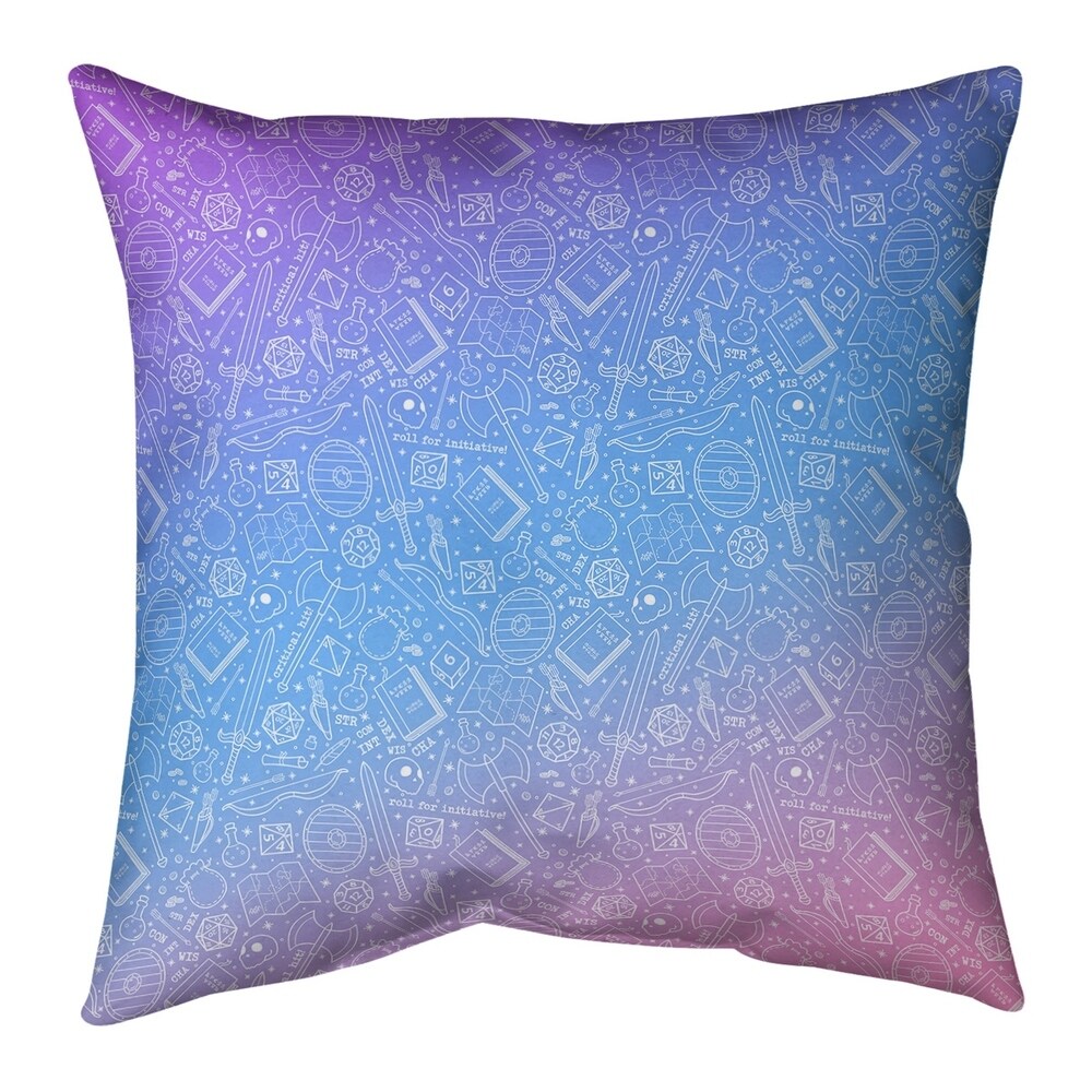 Ombre RPG Pattern Indoor/Outdoor Pillow