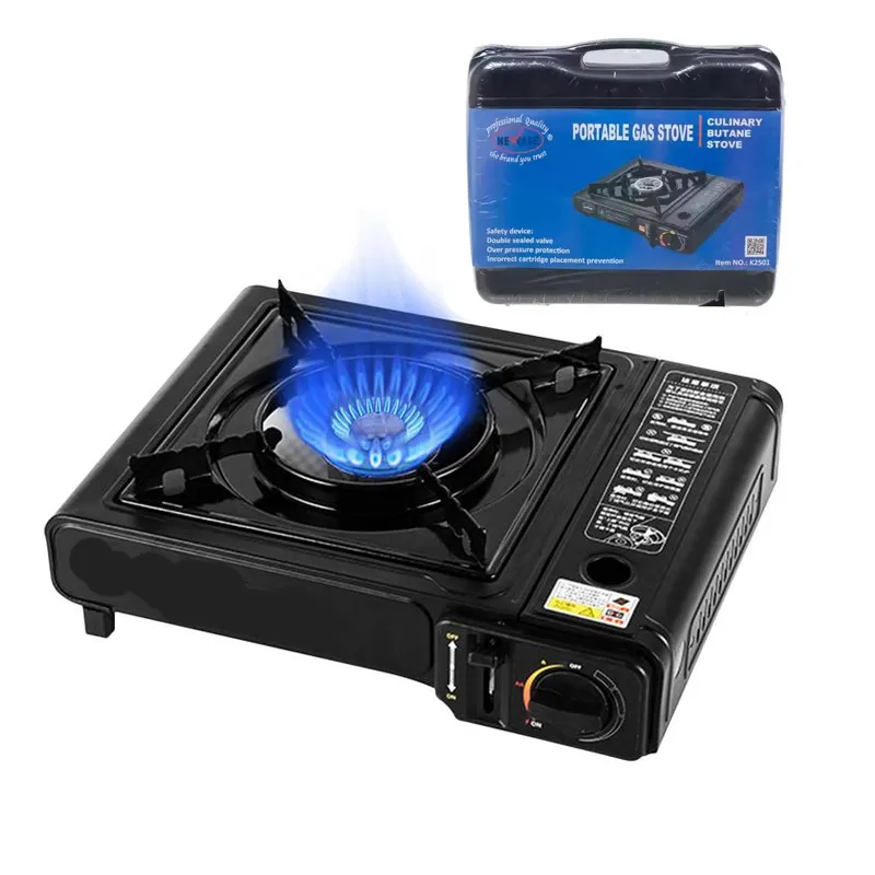 Portable Butane Stove Outdoor Barbeque Grill Mini Travel Camp Portable Outdoor Survival Ultralight Hiking Camping Gas Stove