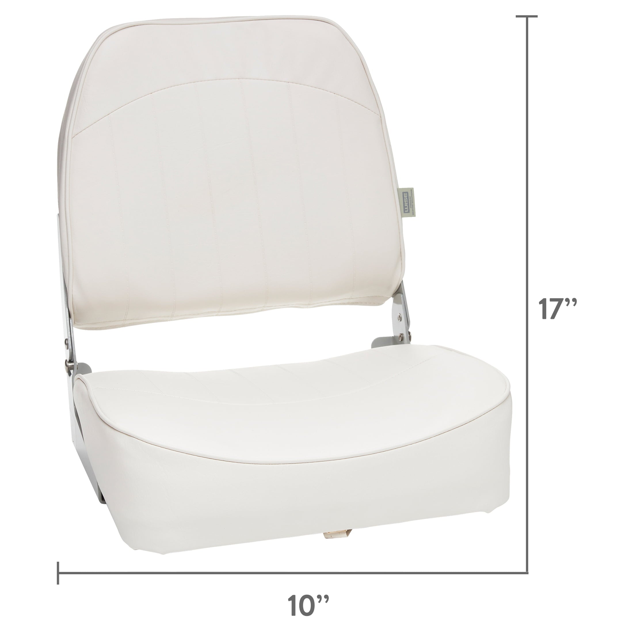 Wise 8WD734PLS-710 Low Back Boat Seat， White