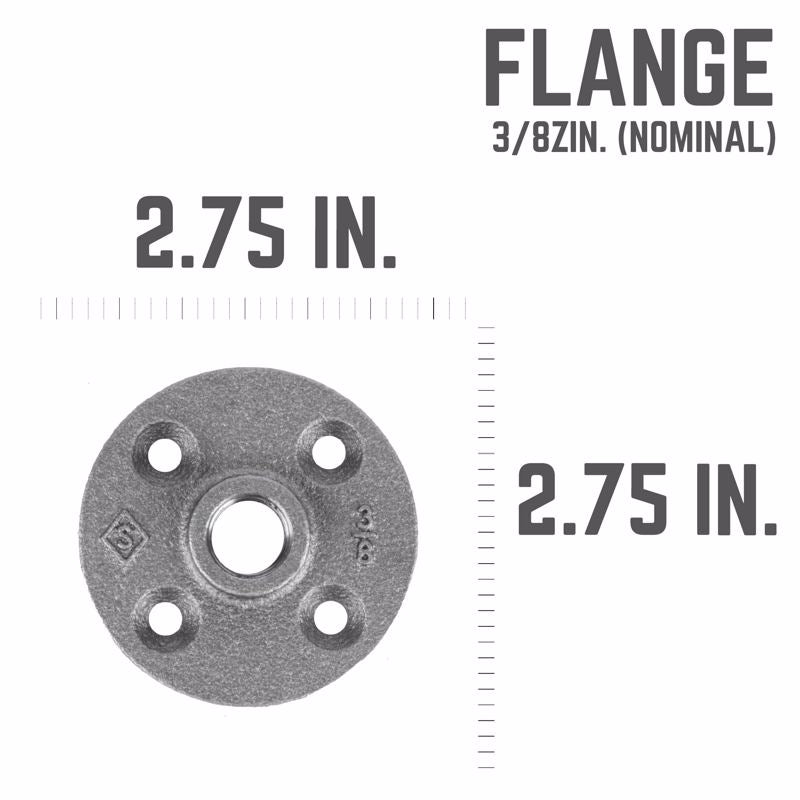 FLANGE BLACK 3/8