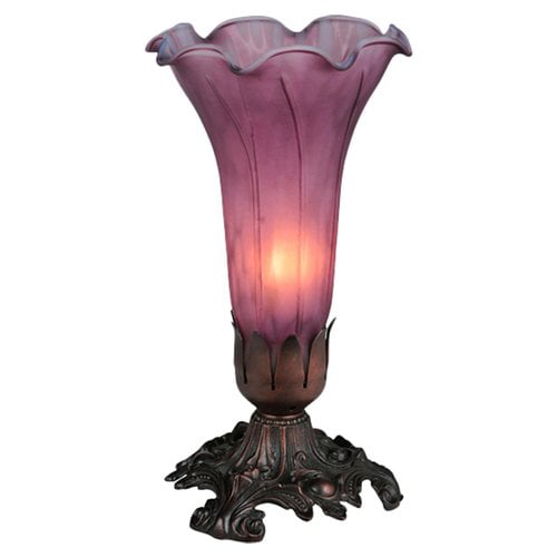 Meyda  11235 Stained Glass /  Accent Table Lamp From The Lilies Collection -