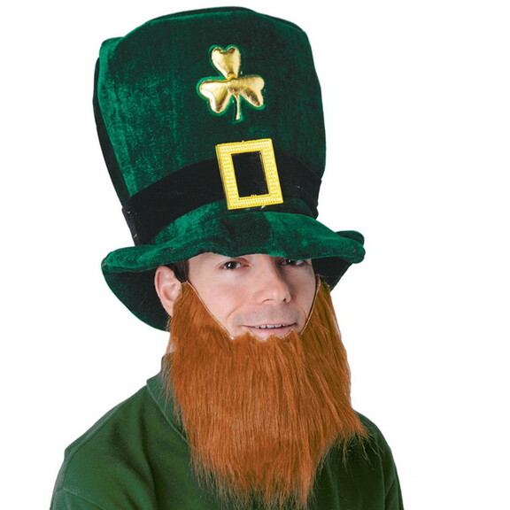 Beistle 30706 Plush Leprechaun Hat w/Beard  one si...