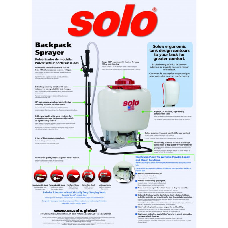 BACKPACK SPRAYER 4 GAL