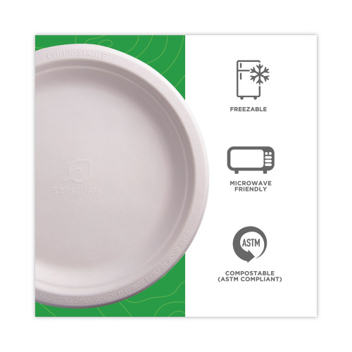 Eco-Products Renewable and Compostable Sugarcane Plates， 9