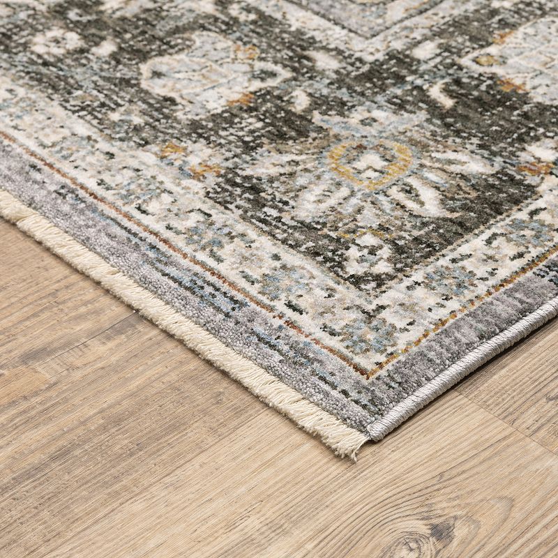 StyleHaven Mascotte Traditional Panel Fringed Area Rug