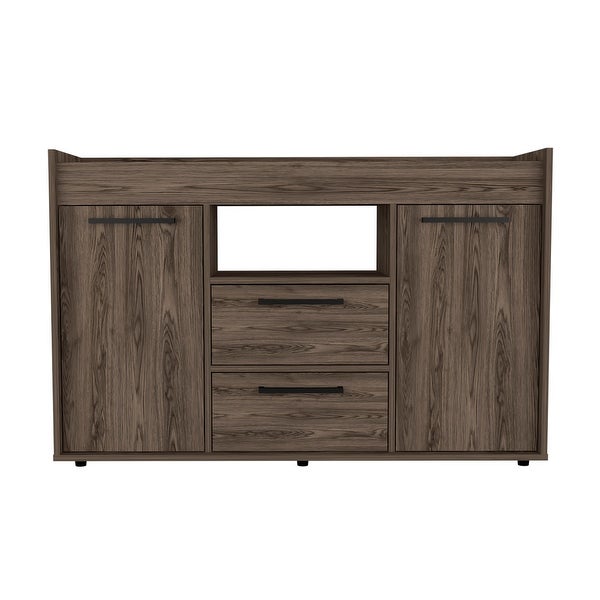 2-Drawer Sideboard with two large drawers and two cabinets with internal shelves