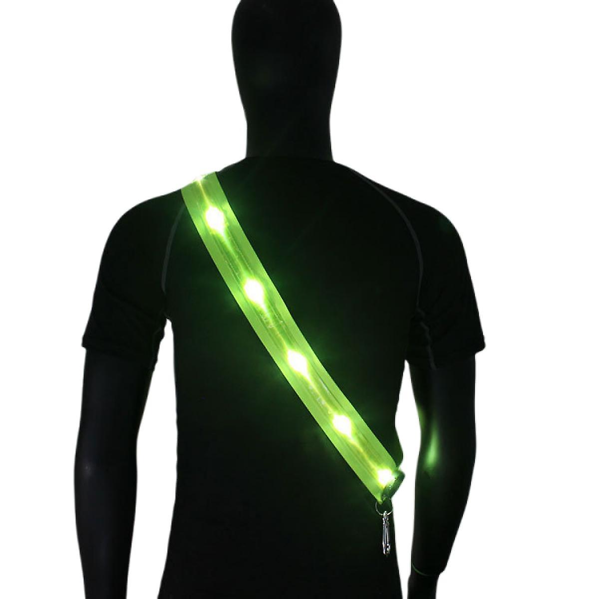 Led Night Running Gear High Visibility Reflective Sash Rechargeable Running Reflective Gear Safety Reflector For Women