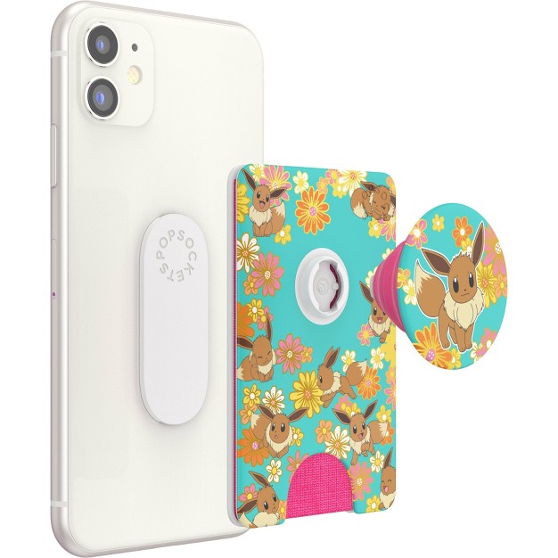 Popsockets Popwallet Pokemon Cell Phone Grip Foil Flower Power Eevee