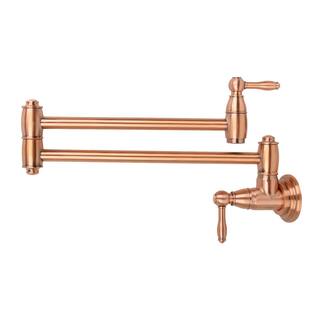 Akicon Wall-Mounted Pot Filler Faucet in Copper AK288C