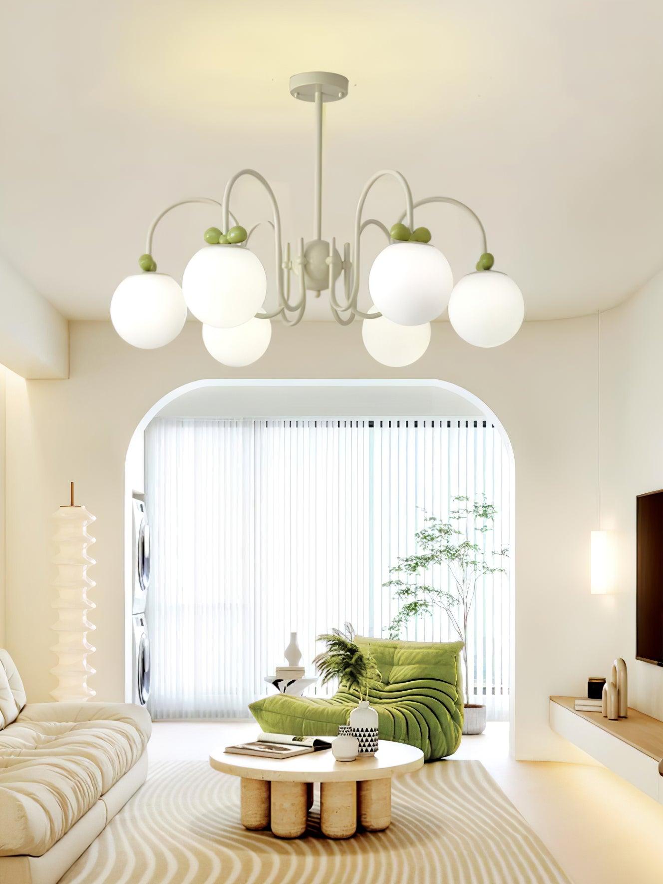 Cream Cherry Chandelier