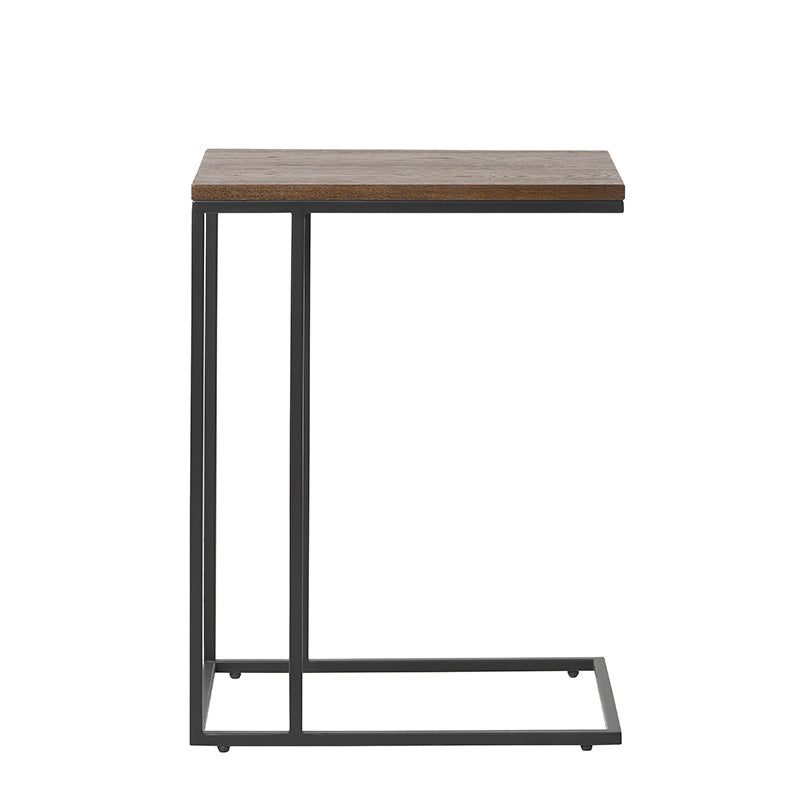 RIVOLI Laptop Table - Smoked Oak / Black