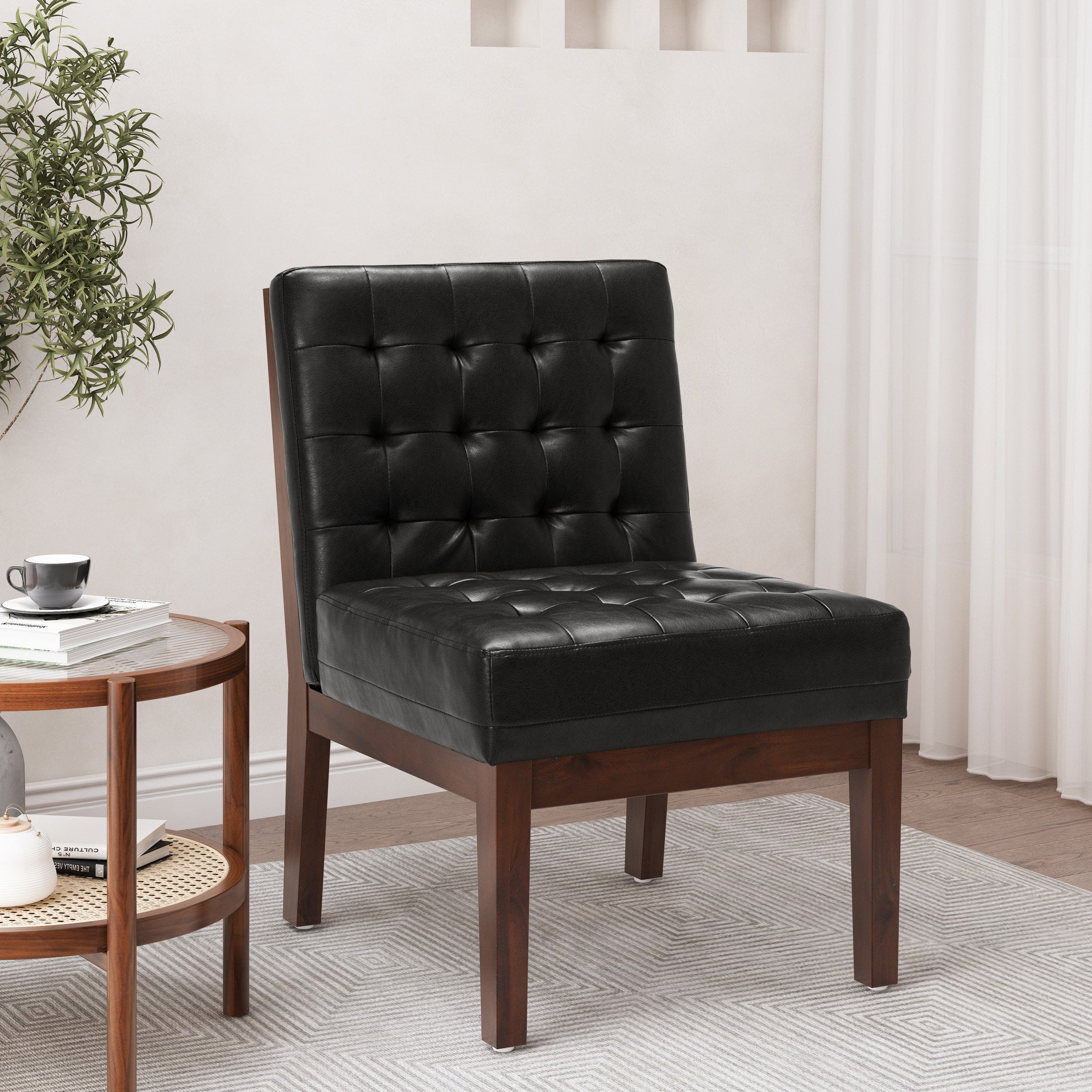 Arnton Contemporary Tufted Accent Chair