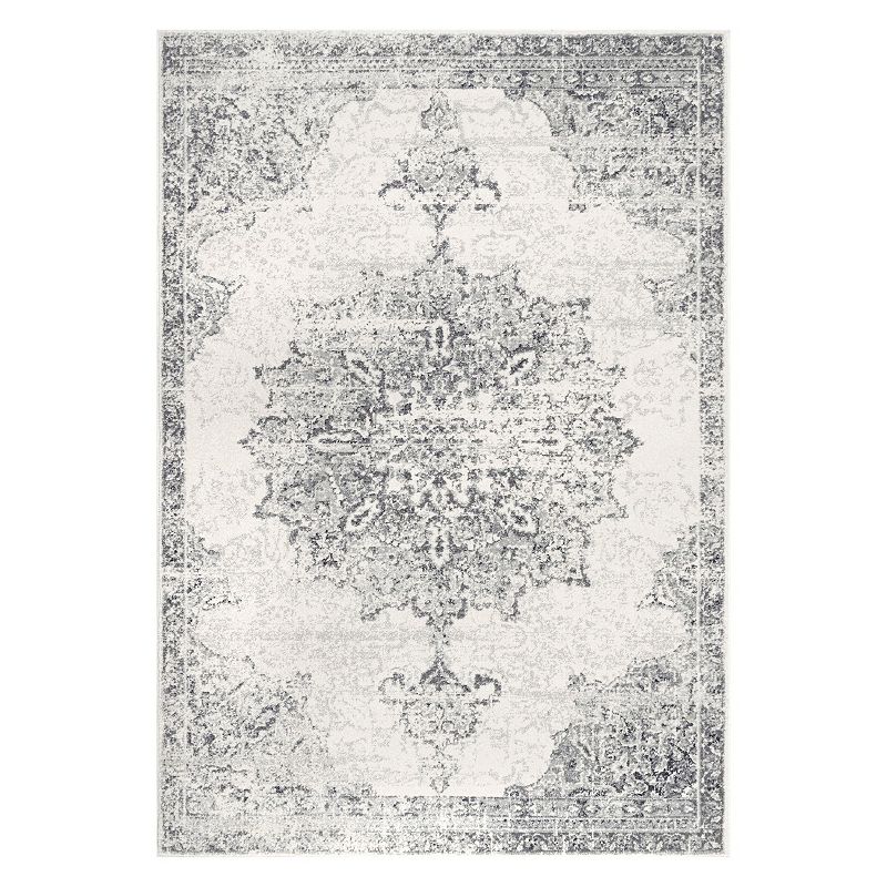 nuLOOM Sunny Wildflower Framed Medallion Rug