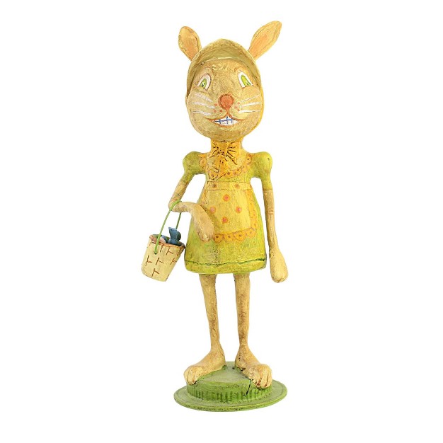 Jorge De Rojas Bunny Bunny One Figurines 9 25 Inches Easter Rabbit Spring Basket 43047 Polyresin Green